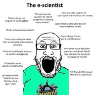clothes e-scientist glasses i_fucking_love_science i_love kurzgesagt oomer open_mouth palindrome_get r_askscience science soyjak stubble text thunderf00t variant:markiplier_soyjak wordswordswords // 1000x1000 // 562.7KB