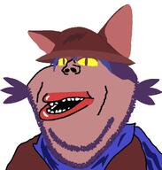 clothes ear eyes hat lips mutt_lips niko niko_(oneshot) oneshot play_oneshot_plz scarf subvariant:impish_amerimutt teeth teeth_showing variant:impish_soyak_ears // 952x1000 // 143.6KB