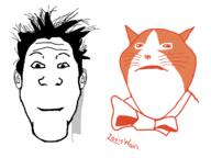 1992 2soyjaks album_cover animal bowtie cat cat_ear closed_mouth current_93 david_tibet ear hair louis_wain music neofolk no_glasses prog_rock sad shaved signature smile snout soyjak subvariant:impish_meowjak swede_(artist) text variant:impish_soyak_ears variant:markiplier_soyjak whisker // 1228x924 // 35.5KB