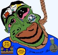 ack award baby bait bloodshot_eyes closed_mouth coprophagia crying deformed frog frognigger frogposter glasses green_skin hair hanging i_heart janny jews kike nate newfag nusoicaca pepe rent_free rope scat sharty slopjak soyjak_party subvariant:jacobson subvariant:jartycuck subvariant:muscular_chud the_frog_pond variant:a24_slowburn_soyjak variant:chudjak variant:cobson variant:feraljak variant:impish_soyak_ears yellow_hair // 1050x996 // 141.2KB