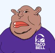 amerimutt brown_skin clothes ear fat mexican-american taco_bell tshirt variant:meximutt // 1665x1592 // 191.3KB