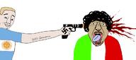 2soyjaks argentina blood brown_skin curly_hair glasses gun italy murder nazism nose stubble swastika trend:aryan variant:bernd variant:chudjak // 1166x515 // 130.2KB