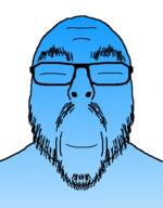 blue_skin calm closed_eyes closed_mouth glasses mustache smile stubble variant:flartson // 410x524 // 17.0KB