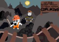 angry animated biting_lip bloodshot_eyes closed_mouth clothes coal coal_skin crying distorted drawn_background firearm full_body glasses gun hanging hat holding_gun holding_object holding_shotgun makeup mine minecart miner multiple_soyjaks nigger ominous open_mouth pickaxe purple_hair shotgun sign smile soyjak stubble subvariant:hornyson subvariant:wholesome_soyjak suicide sun text tranny variant:bernd variant:cobson variant:feraljak variant:gapejak variant:soyak weapon // 700x500 // 1.0MB