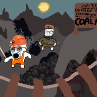 angry animated biting_lip bloodshot_eyes closed_mouth clothes coal coal_skin crying distorted drawn_background firearm full_body glasses gun hanging hat holding_gun holding_object holding_shotgun makeup mine minecart miner multiple_soyjaks nigger ominous open_mouth pickaxe purple_hair shotgun sign smile soyjak stubble subvariant:hornyson subvariant:wholesome_soyjak suicide sun text tranny variant:bernd variant:cobson variant:feraljak variant:gapejak variant:soyak weapon // 700x500 // 1.0MB