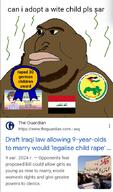 beard brown_skin flag:iraq horny iraq meta:tagme pedophile sandnigger stink_lines variant:meximutt yellow_sclera // 511x872 // 248.6KB