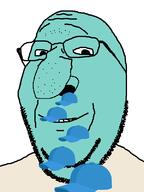 blue_skin cap closed_mouth clothes glasses hat smile soyjak stubble subvariant:wholesome_soyjak variant:gapejak // 600x800 // 30.6KB