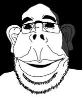 creepy ear glasses half_open_mouth ominous smile stubble variant:obsjak // 1030x1222 // 20.8KB