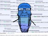 blue_skin calm closed_eyes closed_mouth glasses meta soyjak soyjak_party stretched_chin stubble text variant:markiplier_soyjak // 800x600 // 238.8KB