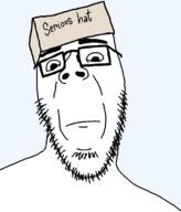 glasses looking_at_you open_mouth serious serious_hat soyjak stubble variant:jazzson variant:unknown // 675x789 // 20.9KB
