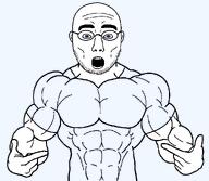 bald buff finger heart i_love open_mouth pointing round_glasses stubble subvariant:muscular_shirtjak teeth template variant:shirtjak // 1369x1189 // 52.9KB