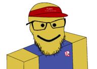 closed_mouth clothes glasses hat roblox smile soyjak stubble variant:feraljak video_game yellow_skin // 1775x1269 // 65.3KB