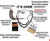 book christianity closed_eyes closed_mouth ear horn its_over left_behind_(book) soyjak stubble text the_bible_code variant:impish_soyak_ears wordswordswords // 1284x1051 // 494.7KB