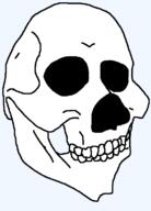 bone no_eyes no_nose skull smug variant:smugjak // 554x772 // 14.2KB