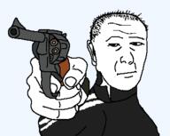 adidas admin closed_mouth clothes hair holding_gun holding_object kuz subvariant:kuzjak_gun transparent_background variant:kuzjak // 362x288 // 18.2KB