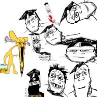 clever_boy clothes crying hat janny variant:markiplier_soyjak variant:soyak // 1000x1000 // 470.1KB