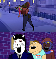 4soyjaks animal animan_studios anthro ass axel_in_harlem black_skin boots booty brown_hair butt cat cat_(namefag) cat_ear catter_(namefag) cleveland_brown_jr closed_mouth clothes dildo double_chin excited eyebags fat flag:russia full_body glasses grin hair hello_my_name_is_(sticker) jimbo_(namefag) jimbo_(user) lips looking_down looking_to_the_left meta:namefags mouth_open neck niko_(oneshot) nose obese oneshot orange_eyes poop purple_hair robe ruski russia scarf series:animaljaks side_profile smile stubble subvariant:alicia_side subvariant:impish_meowjak subvariant:massjak subvariant:massmeowjak subvariant:wholesome_soyjak tan_skin teeth transparent_background variant:alicia variant:gapejak variant:meximutt video_game white_skin yellow_sclera zen_(user) // 2500x2640 // 2.4MB