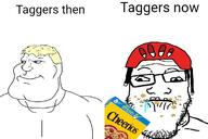 2soyjaks bicycle_helmet blond blue_eyes buff cereal cheerios drool fecal_matter glasses meme meta mewing mucus retard smile soybooru soyjak stubble subvariant:mexiaryan tagger teeth text trend:aryan variant:markiplier_soyjak variant:meximutt // 750x500 // 119.0KB