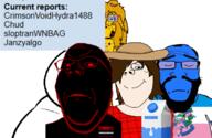 06eb CrimsonVoidHydra1488_(user) angry argyria arm artist:Slvt4BIBISI balding bbc beard black_sclera black_skin black_text blacked blue_skin blush brazil calm closed_eyes closed_mouth clothes depressed emblem espírito_santo female femjanny flag:espírito_santo frown genderbend glasses hair hello_my_name_is_(sticker) massive_tatas meta:tagme milk name_tag namefags red_eyes red_outline report sad self_insert sloptranWNBAG_(namefag) soybooru soyjak spade star straw_hat subvariant:gapejak_female subvariant:science_lover tattoo text transparent_background variant:gapejak variant:markiplier_soyjak white_skin // 1200x783 // 438.0KB