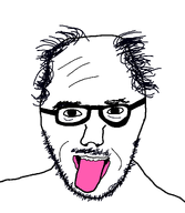 bald glasses meta:joke_post stubble teeth tongue tongue_out variant:unknown white_background // 1100x1268 // 38.2KB