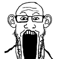 animated byonbyon ear glasses open_mouth poyopoyo soyjak stretched_mouth stubble variant:markiplier_soyjak // 220x400 // 265.8KB