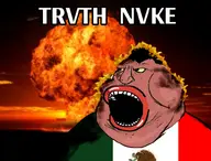 brown_skin burning charred fat fire flag hair lips mexico meximutt nuclear nuclear_explosion open_mouth text truth_nuke trvthnvke variant:meximutt // 807x615 // 214.0KB
