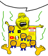 award firealpaca looking_up meta:namefags oingo_boingo rot_(user) rot_uses_his_pencil_to_dig_in_his_booty speech_bubble stink_lines stinky variant:archibald variant:unknown xitter yellow_skin youtube // 1300x1500 // 158.2KB