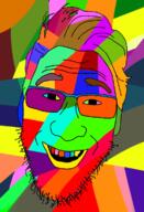 colorful glasses hair soyjak stubble variant:unknown // 521x762 // 131.2KB