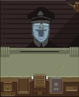 glasses m_vonel open_mouth papers_please soyjak stubble uniform variant:a24_slowburn_soyjak video_game // 537x656 // 20.4KB