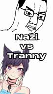 animated anime armor art bernkastel bloodshot_eyes capcut classical_art_parody comparison crown crying dead dragon gigachad glasses gun gustave_moreau hanging horse nazism open_mouth paxiti powerscaling redraw saint_george_and_the_dragon smile sonnenrad soyjak stubble sword tattoo tiktok trad_wife tranny trans_rights umineko variant:bernd variant:chudjak variant:cobson variant:feraljak video video_game watch // 608x1080, 22.8s // 3.9MB