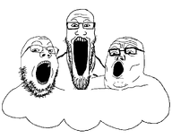 3soyjaks aliased asset bald beard cloud glasses meta:not_a_duplicate meta:template mouth_open open_mouth remastered series:trios_&_duos stubble subvariant:longplier teeth template transparent_background variant:gapejak variant:markiplier_soyjak variant:tony_soprano_soyjak // 1067x861 // 29.8KB