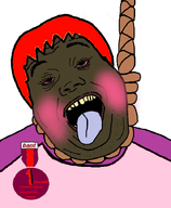 1_year_on_bald_men_with_glasses_website ack anime artist:chauvin asphyxiation award bant_(4chan) bantculture bantu bantycuck black_eyes black_skin blush clittycel crying cunny incel loli lolicon pink_shirt purple_shirt red_hair red_sclera red_shirt rope soyjak subvariant:hunky_twink_sex_machine suicide touhou variant:alicia video_game // 592x720 // 210.8KB