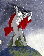 angry atlas buff classical_art_parody clenched_teeth ear earth glasses hair light moon mountain muscles shadow sky space stars subvariant:chudjak_front sun titan variant:chudjak // 624x800 // 1.1MB