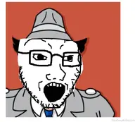 blue_tie gray_hat gray_suit inspector_gadget suit_and_tie variant:soyak // 739x666 // 41.8KB