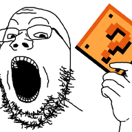 4chan animated glasses hand holding_object kys mario nintendo open_mouth pointer question_mark_block soyjak spoiler stubble v_(4chan) variant:gapejak video_game // 1000x800 // 210.4KB