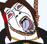 ack akagi akagi_(azur_lane) azur_lane bloodshot_eyes brim_lane gacha hanged hanging lanenigger red_eyes snca stubble tranny_lane troon_lane variant:bernd // 768x719 // 38.0KB