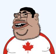 beard black_sclera buck_teeth ear fat flag:canada glasses hair leaf leafmutt lips nipple series:muttverse subvariant:canuckmutt subvariant:impish_amerimutt variant:impish_soyak_ears variant:meximutt variant:pajeetjak // 1654x1604 // 68.5KB