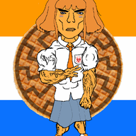 animated bowtie buff cartoon clothes female flag full_body mymy necktie netherlands ongezellig orange_hair orange_skin peace_sign queen_of_hearts skirt sonnenrad soyjak subvariant:chudjak_front tattoo variant:chudjak vein waffles // 1000x1400 // 3.6MB