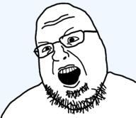 angry artist:sisa9000 beard glasses head high_res nose series:remastered_soyjaks stubble template transparent_background variant:shotjak white_skin // 1273x1100 // 29.5KB