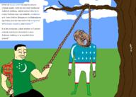 beard brown_skin central_asia countrywar flag:turkmenistan flag:uzbekistan full_body glasses hanging muscles rope smile smirk text tongue turkic turkmenistan uzbekistan variant:bernd variant:chudjak wikipedia yellow_skin yellow_teeth // 2100x1500 // 402.4KB
