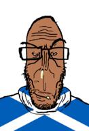 angry beard brown_skin crying european flag flag:scotland glasses hair mutt red_eyes scotland soyjak subvariant:euromutt sweater variant:markiplier_soyjak // 590x863 // 42.1KB