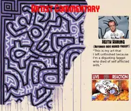 aids artist bloodshot_eyes burning_alive gay gay_flag hell keith_haring monkeypox open_mouth poop rope suicide variant:bernd yellow_teeth // 800x677 // 111.2KB