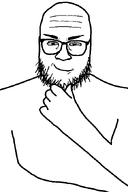 chin eyebrows glasses raised_eyebrow smug smug_soyjak stubble template variant:Alois white_background white_eyes white_skin // 452x678 // 18.1KB