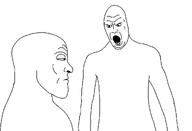 chud gem glasses lex_luthor meta:leaky mouth_open original_content rage red_eyes soyjak stoicism superman swastika template trans troon troonella variant:unknown // 1280x872 // 56.7KB