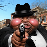 ammo black character:hunky character:hunky_wise_guy_machine fedora gangster gif_animation gift hunky mafia meta:ai_generated mobster mouth mouth_open mutt pistol shooting subvariant:branigger subvariant:fat_alicia subvariant:hunky_twink_sex_machine suit_and_tie teeth tuxedo variant:alicia variant:brandon yellow_hair // 560x560 // 2.3MB