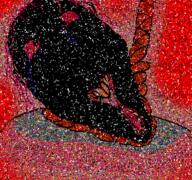antimatter black_skin bloodshot_eyes brown_troonjak crying noise open_mouth pixel_art rope slopjak soyjak suicide tongue variant:bernd // 768x719 // 152.2KB