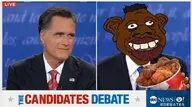 barack_obama black_skin brown_skin candidate_debate debate fried_chicken kfc live meta:not_oc mitt_romney nas:tyrone news text tyrone // 653x364 // 43.1KB