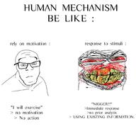 2soyjaks angry arrow beard blood bloodshot_eyes clenched_teeth deformed glasses greentext meme nigger soy soyjak stubble subvariant:feralrage text variant:feraljak yellow_teeth // 1000x1000 // 258.3KB