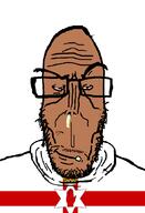 angry beard brown_skin crying european flag flag:northern_ireland glasses hair mutt northern_ireland red_eyes soyjak subvariant:euromutt sweater variant:markiplier_soyjak // 590x863 // 34.3KB