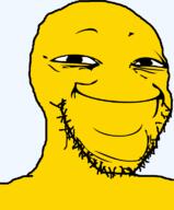 closed_mouth smile soyjak stubble variant:soyak yellow yellow_skin yoba_face // 634x768 // 43.1KB